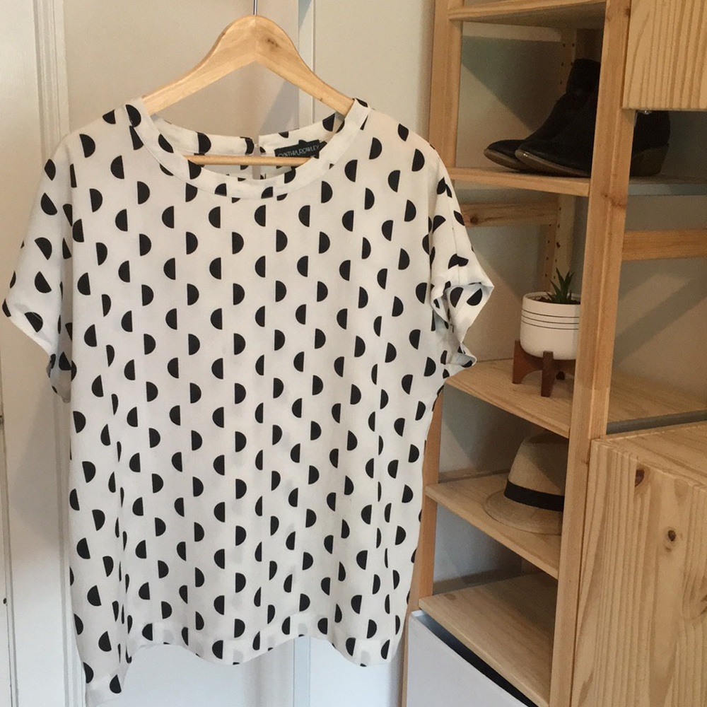 Cynthia Rowley Half Moon Dolman Blouse